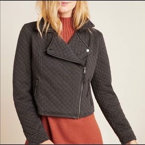 Anthropologie Marrakech Quilted moto jacket